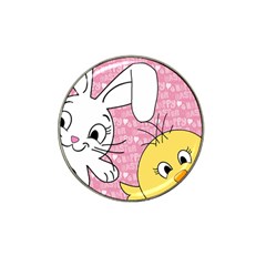 Easter Bunny And Chick  Hat Clip Ball Marker (10 Pack) by Valentinaart