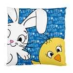 Easter bunny and chick  Standard Cushion Case (Two Sides) Back