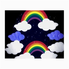 Rainbow Animation Small Glasses Cloth by Nexatart