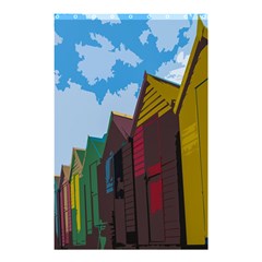 Brightly Colored Dressing Huts Shower Curtain 48  X 72  (small)  by Nexatart