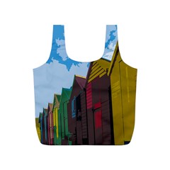 Brightly Colored Dressing Huts Full Print Recycle Bags (s)  by Nexatart