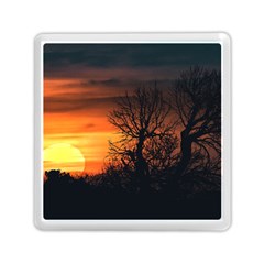 Sunset At Nature Landscape Memory Card Reader (square)  by dflcprints