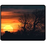 Sunset At Nature Landscape Double Sided Fleece Blanket (Medium)  58.8 x47.4  Blanket Front