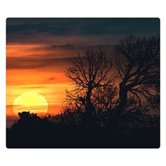 Sunset At Nature Landscape Double Sided Flano Blanket (small)  by dflcprints