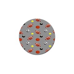 Balltiled Grey Ball Tennis Football Basketball Billiards Golf Ball Marker by Mariart