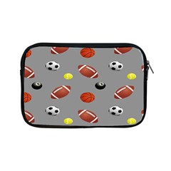 Balltiled Grey Ball Tennis Football Basketball Billiards Apple Ipad Mini Zipper Cases by Mariart