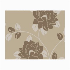 Flower Floral Grey Rose Leaf Small Glasses Cloth by Mariart