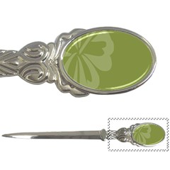 Hibiscus Sakura Woodbine Green Letter Openers by Mariart