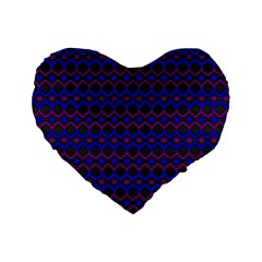 Split Diamond Blue Purple Woven Fabric Standard 16  Premium Heart Shape Cushions by Mariart