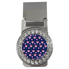 Watercolour Flower Pattern Money Clips (cz)  by Nexatart