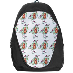 Floral Birds Wallpaper Pattern On White Background Backpack Bag by Nexatart