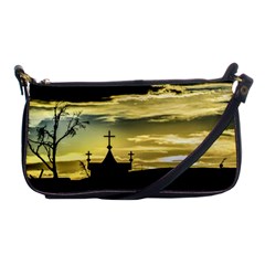 Graves At Side Of Road In Santa Cruz, Argentina Shoulder Clutch Bags by dflcprints