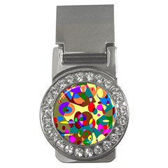 Abstract Digital Circle Computer Graphic Money Clips (cz)  by Nexatart