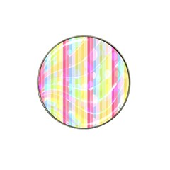 Abstract Stipes Colorful Background Circles And Waves Wallpaper Hat Clip Ball Marker (4 Pack) by Nexatart