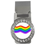 Watercolour Rainbow Colours Money Clips (CZ)  Front