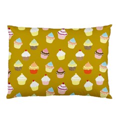 Cupcakes Pattern Pillow Case by Valentinaart