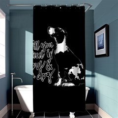 Dog Person Shower Curtain 36  X 72  (stall)  by Valentinaart