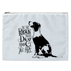 Dog Person Cosmetic Bag (xxl)  by Valentinaart