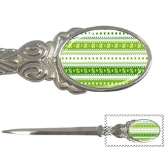 Flower Floral Green Shamrock Letter Openers by Mariart