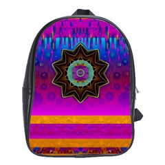 Air And Stars Global With Some Guitars Pop Art School Bags (xl)  by pepitasart