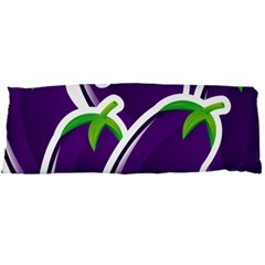 Vegetable Eggplant Purple Green Body Pillow Case Dakimakura (two Sides) by Mariart