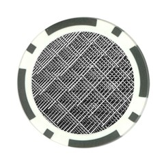 Pattern Metal Pipes Grid Poker Chip Card Guard by Nexatart