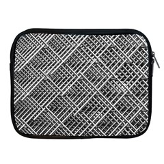 Pattern Metal Pipes Grid Apple Ipad 2/3/4 Zipper Cases by Nexatart