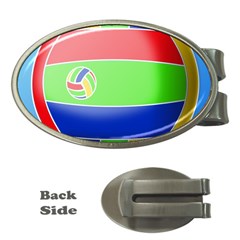 Balloon Volleyball Ball Sport Money Clips (oval)  by Nexatart