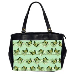 Green Butterflies Office Handbags (2 Sides)  by linceazul