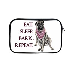 Eat, Sleep, Bark, Repeat Pug Apple Macbook Pro 13  Zipper Case by Valentinaart