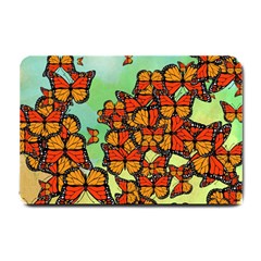 Monarch Butterflies Small Doormat  by linceazul