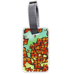 Monarch Butterflies Luggage Tags (one Side)  by linceazul