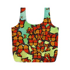 Monarch Butterflies Full Print Recycle Bags (m)  by linceazul