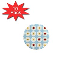 Ladybugs Pattern 1  Mini Magnet (10 Pack)  by linceazul