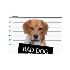 Bad Dog Cosmetic Bag (large)  by Valentinaart