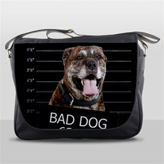 Bad Dog Messenger Bags by Valentinaart