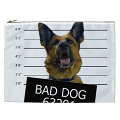 Bad Dog Cosmetic Bag (xxl)  by Valentinaart