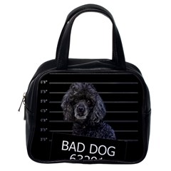 Bad Dog Classic Handbags (one Side) by Valentinaart