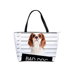 Bad Dog Shoulder Handbags by Valentinaart