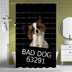 Bad Dog Shower Curtain 48  X 72  (small)  by Valentinaart