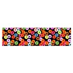 Colorful Yummy Donuts Pattern Satin Scarf (Oblong) Front