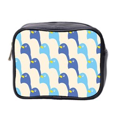 Animals Penguin Ice Blue White Cool Bird Mini Toiletries Bag 2-side by Mariart