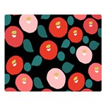 Candy Sugar Red Pink Blue Black Circle Double Sided Flano Blanket (Large)  80 x60  Blanket Front