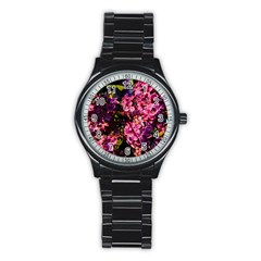 Lilacs Stainless Steel Round Watch by dawnsiegler