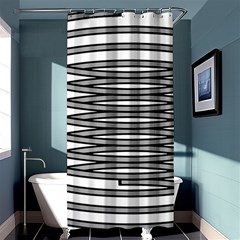 Circular Iron Shower Curtain 36  X 72  (stall)  by Mariart