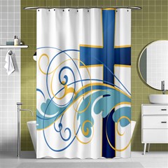 Easter Clip Art Free Religious Shower Curtain 48  X 72  (small)  by Mariart