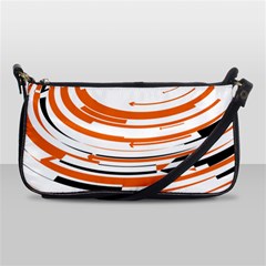 Hole Black Orange Arrow Shoulder Clutch Bags by Mariart