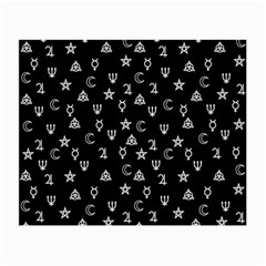 Witchcraft Symbols  Small Glasses Cloth by Valentinaart