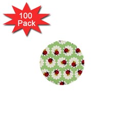 Ladybugs Pattern 1  Mini Buttons (100 Pack)  by linceazul