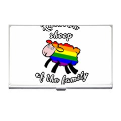 Rainbow Sheep Business Card Holders by Valentinaart